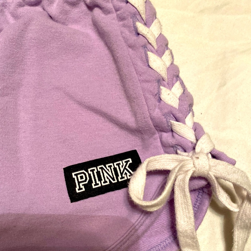 PINK Victoria Secret |80’s Skater Girl Shorts Lavender - Picture 2 of 4